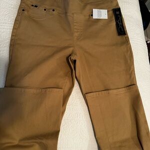 DG2 by Diane Gilman Tan Boot Cut Pants
